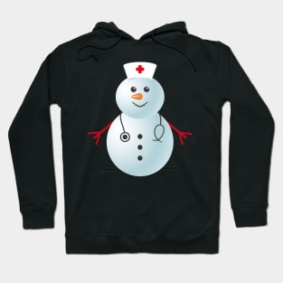 Nurse Snowman Christmas Hoodie